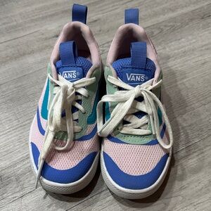 Vans Kids' Blue, Pink, and Green Sneakers